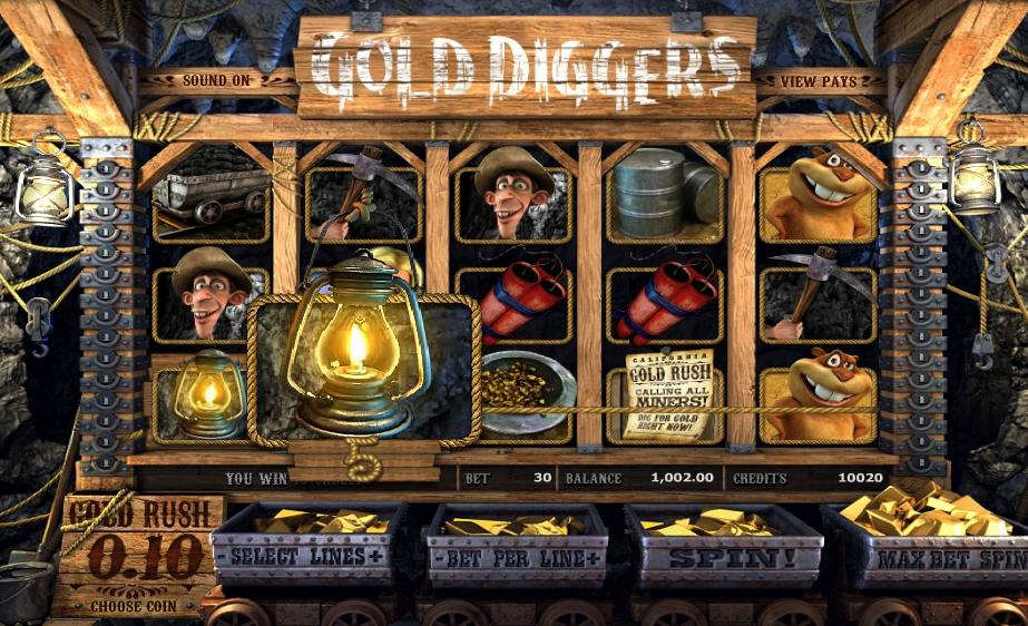 Онлайн слоты «Gold Diggers» в казино Спин Сити