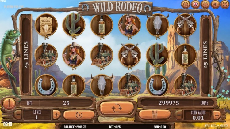 Игровой автомат «Wild Rodeo» (Fugaso) в казино Spin City
